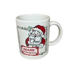 Vintage Sears Restaurant Max Santa Christmas Holiday Coffee Tea Mug